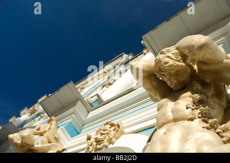 La Russie, Saint-Pétersbourg, le palais de Catherine (alias Yekaterinsky Bolchoï Dvorets). Banque D'Images