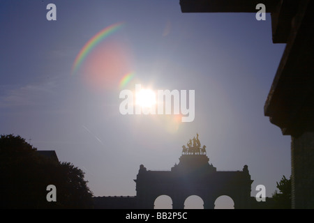 Bruxelles, Brussel, Bruxelles, Belgique, Arche, Arc de Triomphe, Parc, Jubilee, Cinquantenaire Banque D'Images