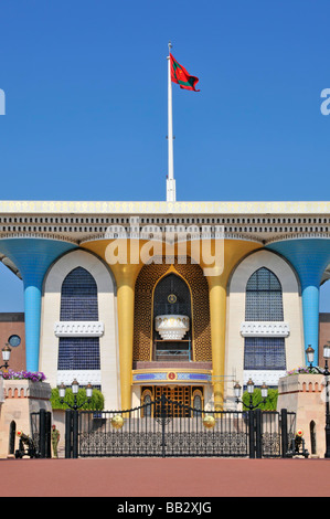 Muscat Oman l'opulent Sultans Al Alam Palace Banque D'Images