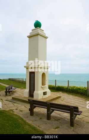 Premier Méridien monument à Peacehaven, East Sussex, UK Banque D'Images