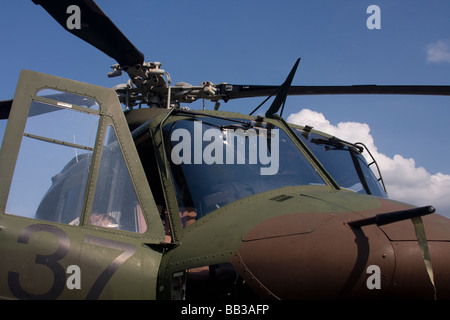 Détails de Bell Hélicoptère militaire Huey. Banque D'Images