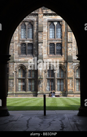 Le quadrilatère de l'Est à l'Université de Glasgow sur Campus Gilmorehill à Glasgow, Écosse, Royaume-Uni Banque D'Images
