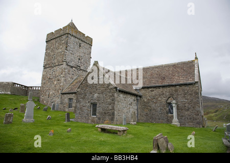 Obbe Royaume-uni Ecosse GO St Clements Church Rodel Isle of Harris Banque D'Images