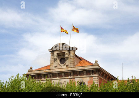 Le parlement de Catalogne à Barcelone, Espagne Banque D'Images