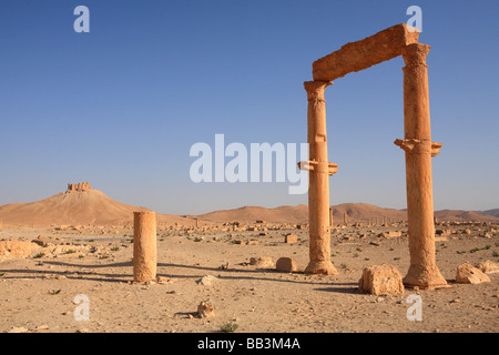 Ruines antiques, Palmyra, Syrie Banque D'Images