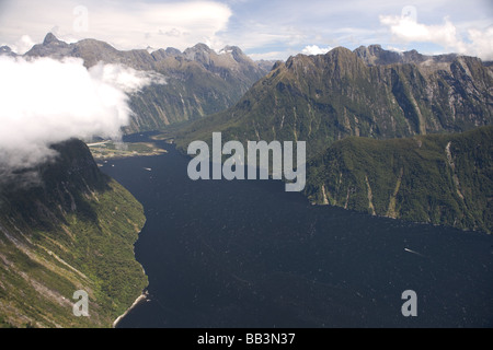 Milford Sound ile sud Nouvelle Zelande Banque D'Images