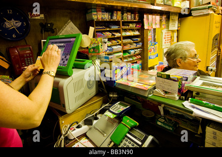 La réception et bureau de tabac Banque D'Images