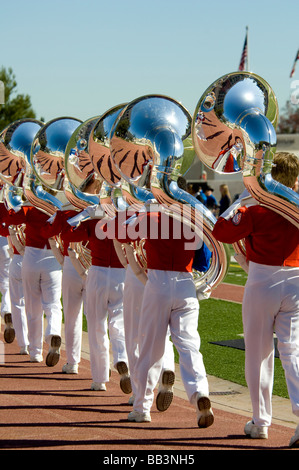 Pasadena, Californie. Tournoi 2009 de Roses Bandfest. Bands of America Honour Band. Banque D'Images