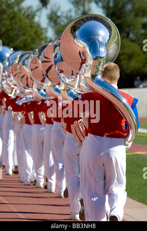 Pasadena, Californie. Tournoi 2009 de Roses Bandfest. Bands of America Honour Band. Banque D'Images