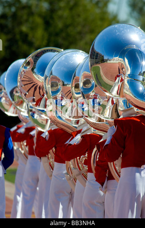 Pasadena, Californie. Tournoi 2009 de Roses Bandfest. Bands of America Honour Band. Banque D'Images