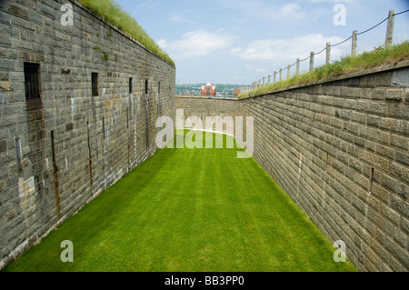 Le Canada, la Nouvelle-Écosse, Halifax. Citadelle, Lieu historique national. Les murs du fort. Banque D'Images