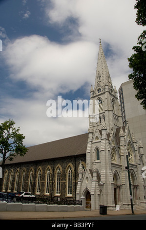 Le Canada, la Nouvelle-Écosse, Halifax. Basilique-cathédrale de Saint Mary's. Le plus haut clocher poli en Amérique du Nord. Vers 1820 Banque D'Images