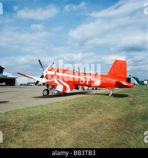 F2G-1D Corsair Super avion à l'air show en champ Fleming, St Paul, Minnesota Banque D'Images