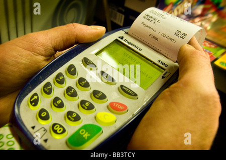 La réception et bureau de tabac Banque D'Images