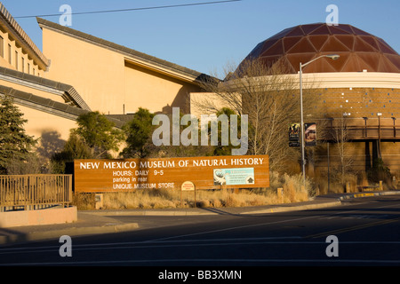 NA, USA, New Mexico, Albuquerque, Vieille Ville, Musée d'Histoire Naturelle Banque D'Images