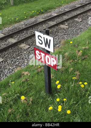 L'evesham light railway dans le twyford country park Banque D'Images