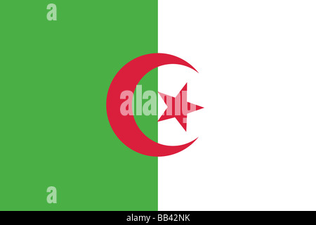 drapeau de l’Algérie Banque D'Images