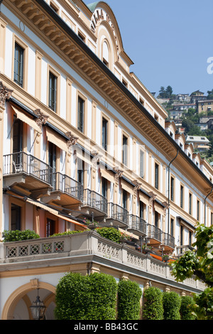 Détail de façade de villa d'este hotel de luxe/Lac de Côme villa à Cernobbio, Italie Banque D'Images