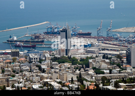 Quartier Port, Haïfa, Israël,Mer Méditerranée Banque D'Images