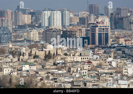 Aperçu de Bakou, Azerbaïdjan. Banque D'Images