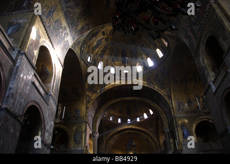 Venise : la Basilique Saint Marc l'intérieurapt 1 Banque D'Images