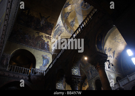 Venise : la Basilique Saint Marc l'intérieurapt 2 Banque D'Images
