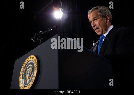 Le président Bush assiste à une nouvelle levée de fonds républicain du New Jersey Banque D'Images