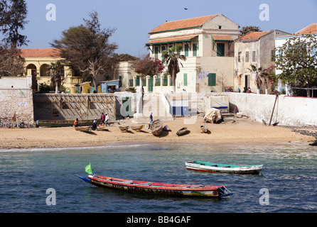 Sénégal : plage de l'île de Gorée, Dakar Banque D'Images