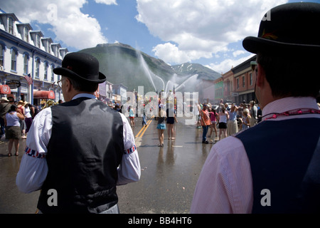 Défilé du 4 juillet à Silverton. Banque D'Images