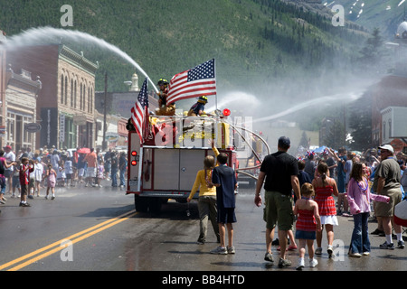 Défilé du 4 juillet à Silverton. Banque D'Images