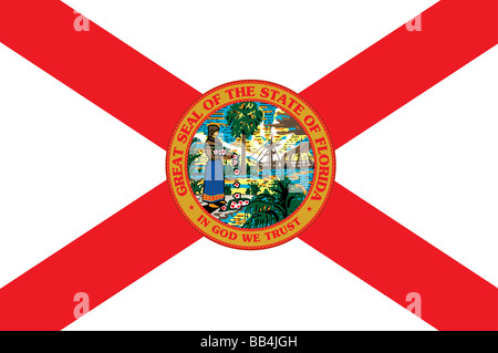 Drapeau de l'état de Floride Banque D'Images