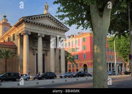 L'église Notre-Dame du Port à proximité du port de Nice Côte d'Azur, France Banque D'Images