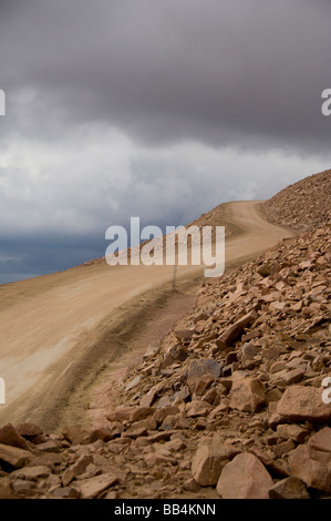 Colorado Colorado Springs Manitou Springs. Pikes Peak Cog Railway. Vues de la route de Pike's Peak. Banque D'Images