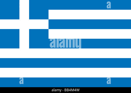 drapeau de la Grèce Banque D'Images