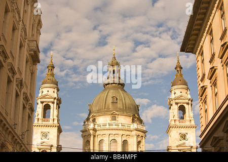 L'Europe, Hongrie, Budapest, la basilique Saint-Étienne. Dôme néo Renaissance conçu par Miklos en 1867 Banque D'Images