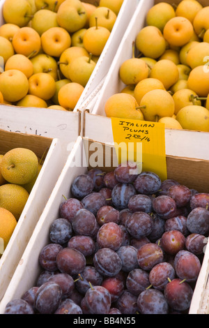 USA, l'État de Washington, Seattle, Ballard, du marché des produits biologiques dans le marché de dimanche en plein air (RF) Banque D'Images