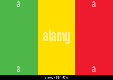 drapeau du Mali Banque D'Images