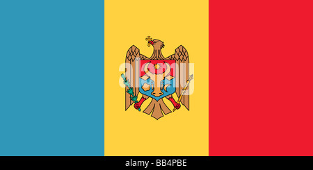 drapeau de la Moldavie Banque D'Images