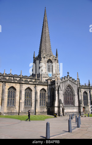 Cathédrale de St.Pierre et St.Paul, Church Street, Sheffield, South Yorkshire, Angleterre, Royaume-Uni Banque D'Images