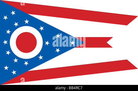 Drapeau de l’Etat de l’Ohio Banque D'Images