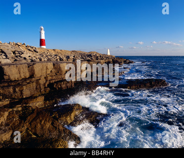 Le phare de Portland Bill sur la côte jurassique du Dorset, Angleterre Banque D'Images