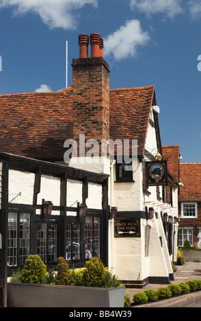 Angleterre Berkshire Bray Village High Street Hinds Head gastropub Banque D'Images