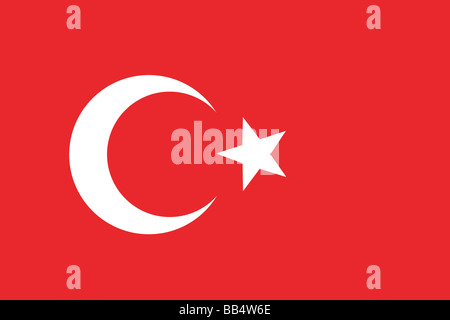 drapeau de la Turquie Banque D'Images