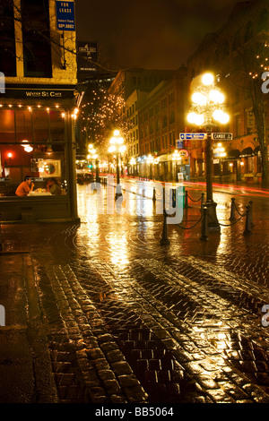 Zone Gastown dans la ville hôte des Jeux Olympiques d'hiver de 2010 Vancouver British Columbia Canada Banque D'Images