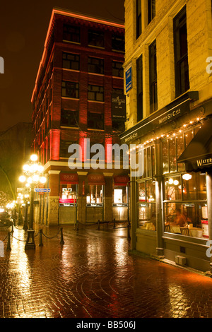 Zone Gastown dans la ville hôte des Jeux Olympiques d'hiver de 2010 Vancouver British Columbia Canada Banque D'Images