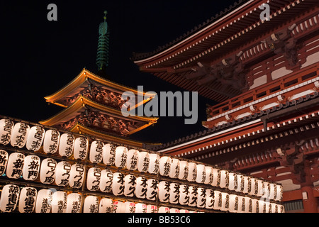 Le Temple Senso-ji, Tokyo, Honshu, Japon, Asie Banque D'Images