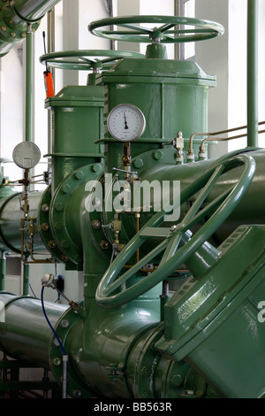 Station de pompage pour le gaz naturel, pour les gaz, Gelsenkirchen, Allemagne. Banque D'Images