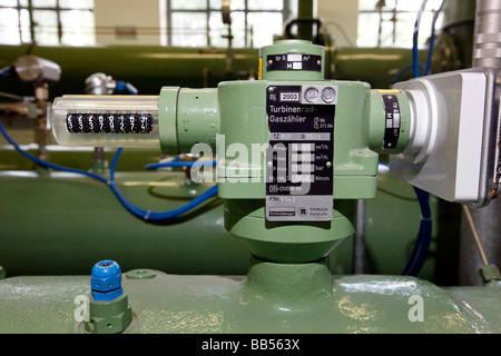 Station de pompage pour le gaz naturel, pour les gaz, Gelsenkirchen, Allemagne. Banque D'Images