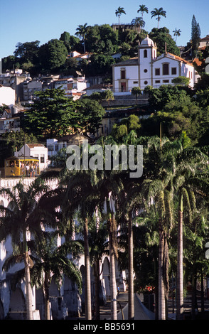 Aqueduc de passage de tramway Lapa Rio de Janeiro Brésil Banque D'Images