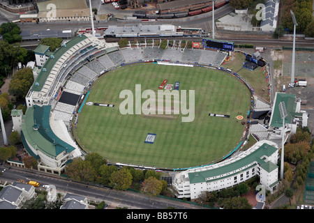 Newlands Cricket Ground à Cape Town, Afrique du Sud à partir de l'air Banque D'Images